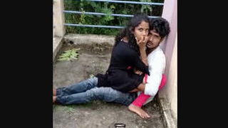 Desi couple enjoys steamy outdoor sex on a blanket