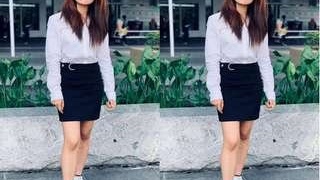 Beautiful Tamil babe flaunts her breasts and smooth vagina