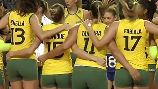 Volleyball player gets naughty in Brazil