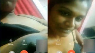 Desi Tamil girl flaunts her boobs in a steamy video