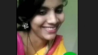Sensual Indian babe pleasures herself on video call