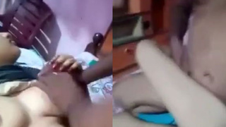 Indian couple engages in steamy sex on camera
