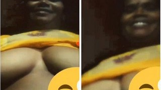 Auntie Mallu flaunts her breasts in a private video call