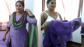 Indian bhabhi gets naked in front of the camera