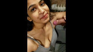 Desi girl takes it in the ass and gets her face cummed on