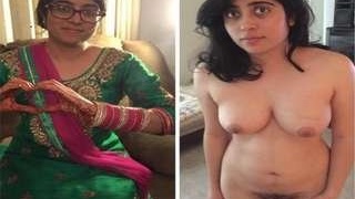 Punjabi NRI girl with hairy pussy gives a blowjob and masturbates