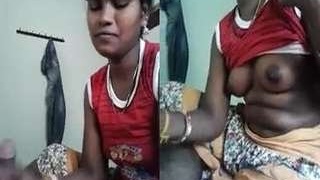 Tamil wife gives blowjob and gets fucked hard