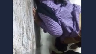 Indian college student gets doggy style fucking