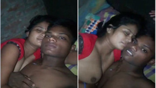 Desi couple shares intimate moments before woman gives oral sex