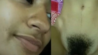 Young girl's first time with hairy pussy is painful
