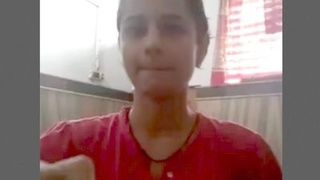 Bhabi's big boobs on display in Indian porn video