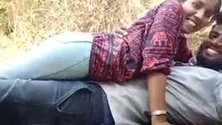 Kannada college lovers enjoy outdoor dating in the open