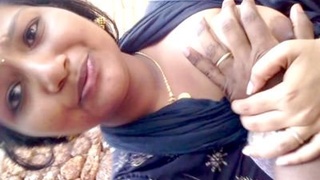 Big boobs college girl in desi outfit