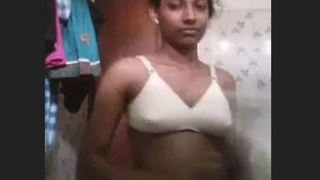 VC video of a woman in the bathroom