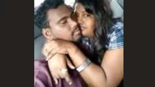Telugu babe gives a blowjob in a car