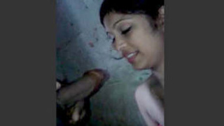 Desi girl gives a blowjob in the bathroom with talking and must-watch tag