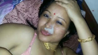 Manipuri wife indulges in BJ and pleasures herself