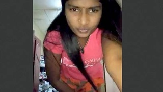 Naked woman takes a selfie with her friend