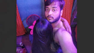 Indian girlfriend caught by boyfriend in compromising position