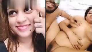 Couples in a live cam threesome with phone sex