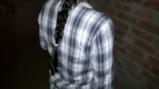 Girlfriend gets naked and fucked in a standing position