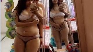 Indian couple in love in intimate video