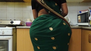 Indian woman with a big butt