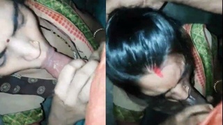 Dehati wife from India gives a hot blowjob to her neighbor on camera