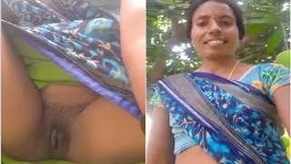 Telugu bhabhi flaunts her big tits and pussy on camera