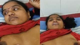 Telugu wife enjoys boob pressing and rough sex