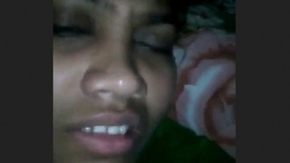 Village wife in agony moans loudly during midnight sex