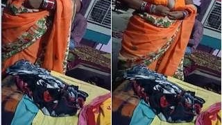 Desi wife undressing and putting on new clothes