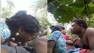 Desi couple's passionate outdoor sex in HD video