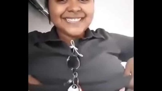 Indian woman's video of selfies featuring large breasts