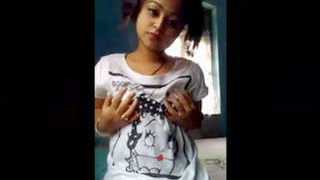 Cute girl from India flaunts her body in three videos
