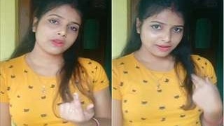 College girl gets naughty in a steamy video