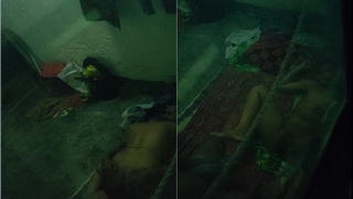 Amateur Indian couple caught on camera during steamy fucking session