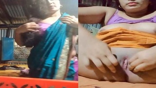 Bangladeshi babe shows off her big boobs and sexy pussy in solo video