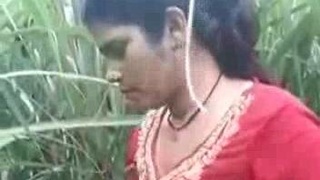 Dehati's sex video features her undressing in public and having outdoor sex