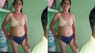 Desi wife gets naughty and gives a blowjob before fucking