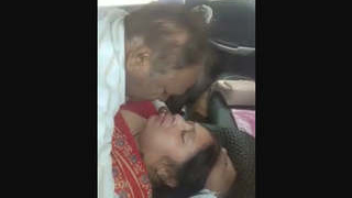 Aunty and neighbor have secret car sex