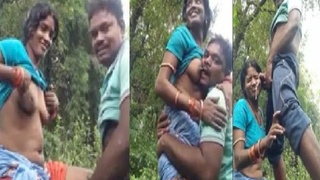 HD video of a couple from Odisha having sex outdoors