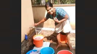 Mallu waitress flaunts her curves in a skimpy outfit