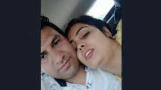 Pakistani couple gets frisky in the backseat