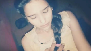 Indian girl showing off her riding skills