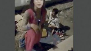 Shamale gets caught having sex with a customer and takes it like a champ