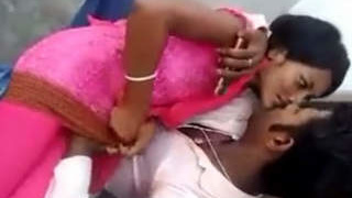 Desi teen couple enjoys outdoor romance