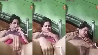 Bangladeshi woman records herself on camera for naughty selfies