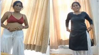 Older Indian woman having sex