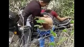 Desi couple enjoys outdoor sex in amateur video